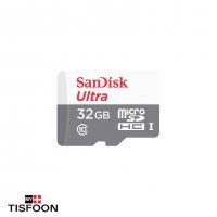 کارت حافظه microSDHC سن دیسک مدل Ultra کلاس ۱۰ استاندارد UHS-I U1 سرعت ۸۰MBps 533X ظرفیت ۳۲ گیگابایت به همراه آداپتور SD