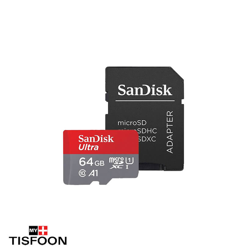 Micro SD Sandisk Ultra 64GB CLS10 UHS-1 WithAdapter 100MB/S R